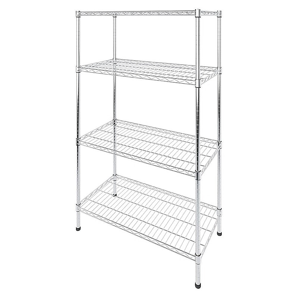 Image of modular wire storage shelf 900 x 450 x 1800mm steel shelving suitable for aged care, corporate offices, and commercial settings