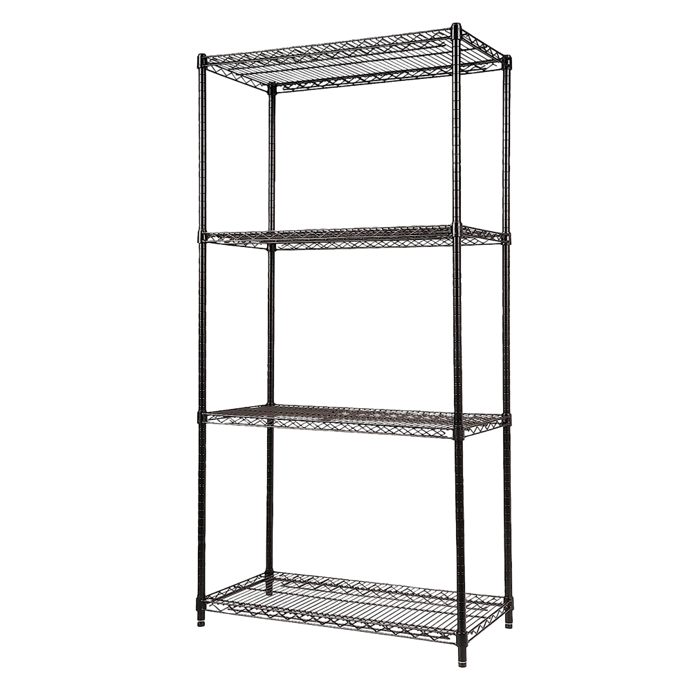 Image of modular wire storage shelf 900 x 450 x 1800mm steel shelving suitable for aged care, corporate offices, and commercial settings