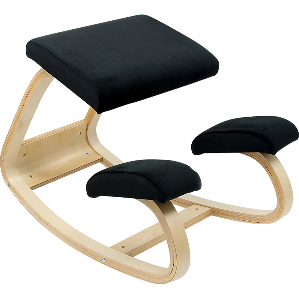 Image of kneeling office chair ergonomic rocking posture improving stool suitable for aged care, corporate offices, and commercial settings