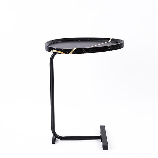 Image of side table for living room end coffee table - egg-shaped top  ideal for luxury casual home interiors