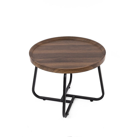 Image of side table for living room round coffee table  versatile for both home and professional use