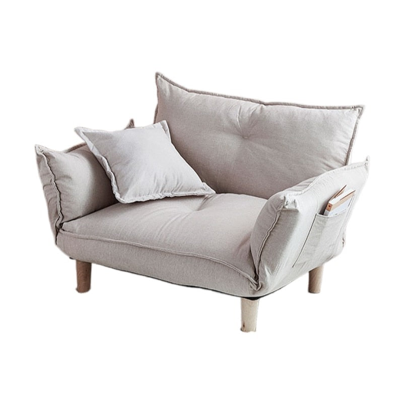 Image of nneoba convertible sofa couch with adjustable backrest and armrests ideal for luxury casual home interiors
