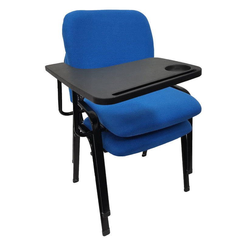 Image of nnecn lecture chair with table top for classroom lecture training conference (set of 6-blue) versatile for both home and professional use