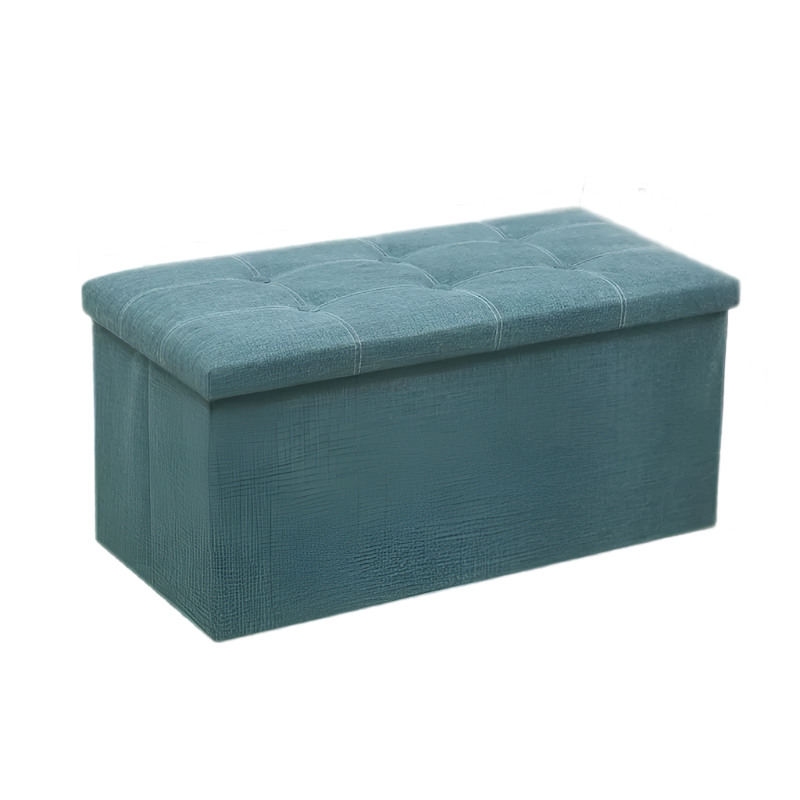 Image of nnetm durable morandi green storage stool ideal for luxury casual home interiors