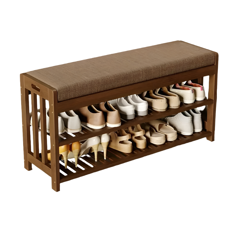 Image of nnetm organizer & dustproof storage shoe rack - 2-tier ideal for luxury casual home interiors