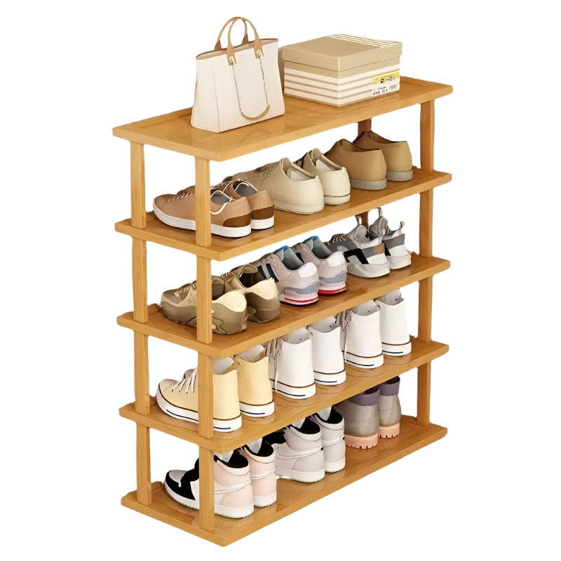 Image of nnetm multi-layer standing storage with 5 floors - shoe rack ideal for luxury casual home interiors