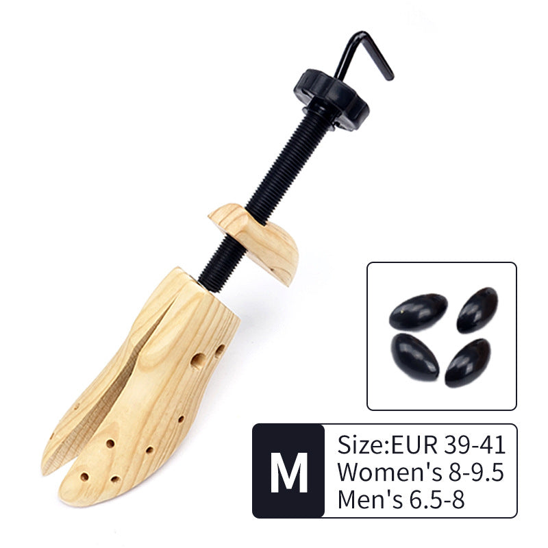 Image of 1 pcs adjustable wooden shoe stretcher for men & women, size medium (eur 39-41) available at The Epic Shop