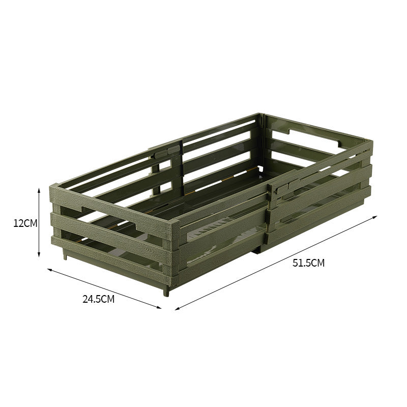 Image of green foldable industrial storage crates - portable outdoor collapsible storage box for home and travel versatile for both home and professional use