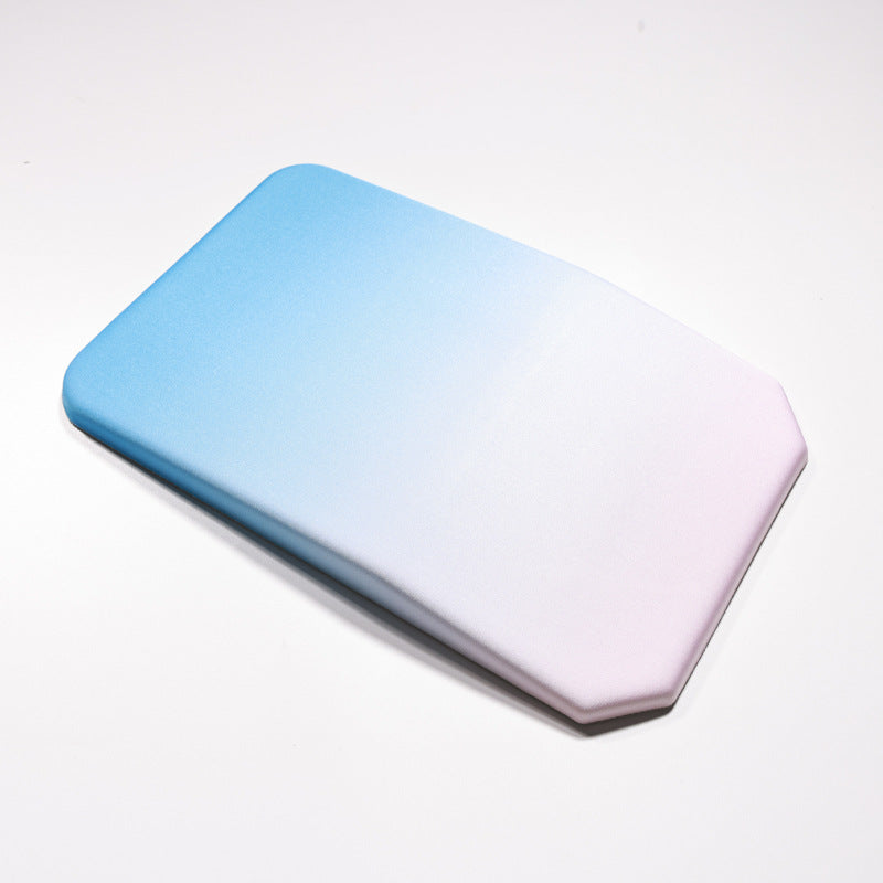 Image of gradual blue ergonomic pu anti-slip mouse pad with wrist support - rectangular gradient desk mat for gaming and office use  suitable for aged care, corporate offices, and commercial settings