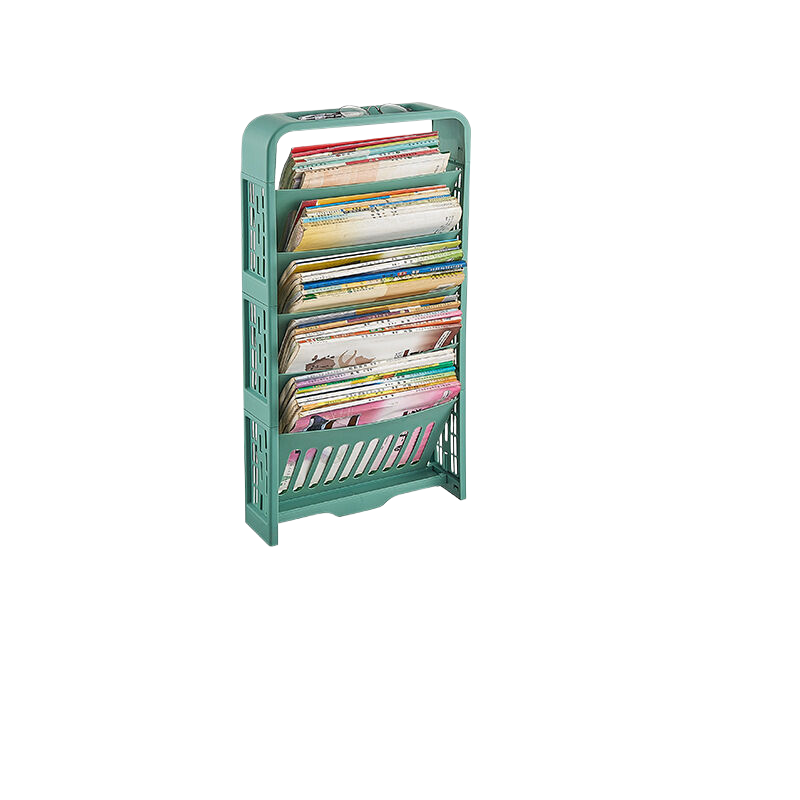 Image of book storage rack with pen holder green available at The Epic Shop