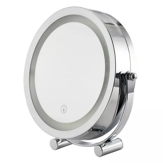 Image of clevinger san marino led illuminated makeup, vanity, and beauty mirror  available at The Epic Shop