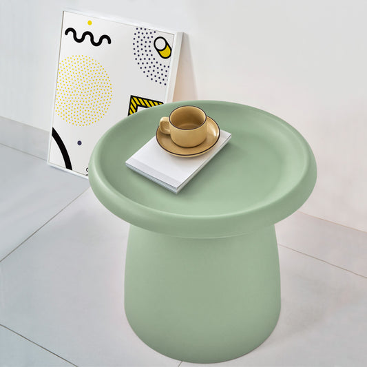 Image of artiss coffee table round 52cm plastic green  ideal for luxury casual home interiors