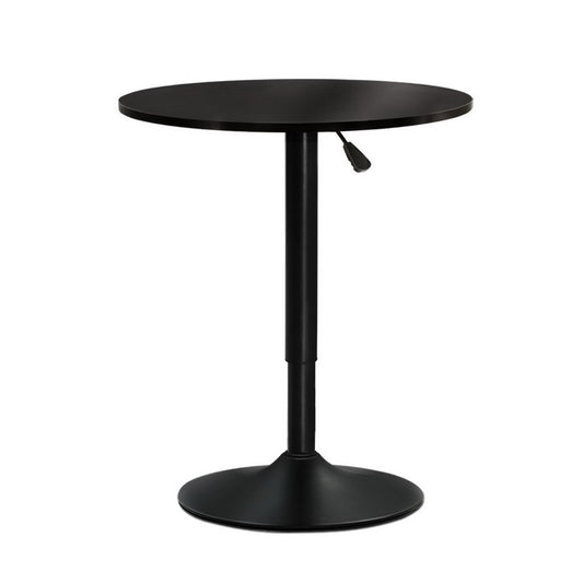 Image of artiss bar table gas lift round black  ideal for luxury casual home interiors