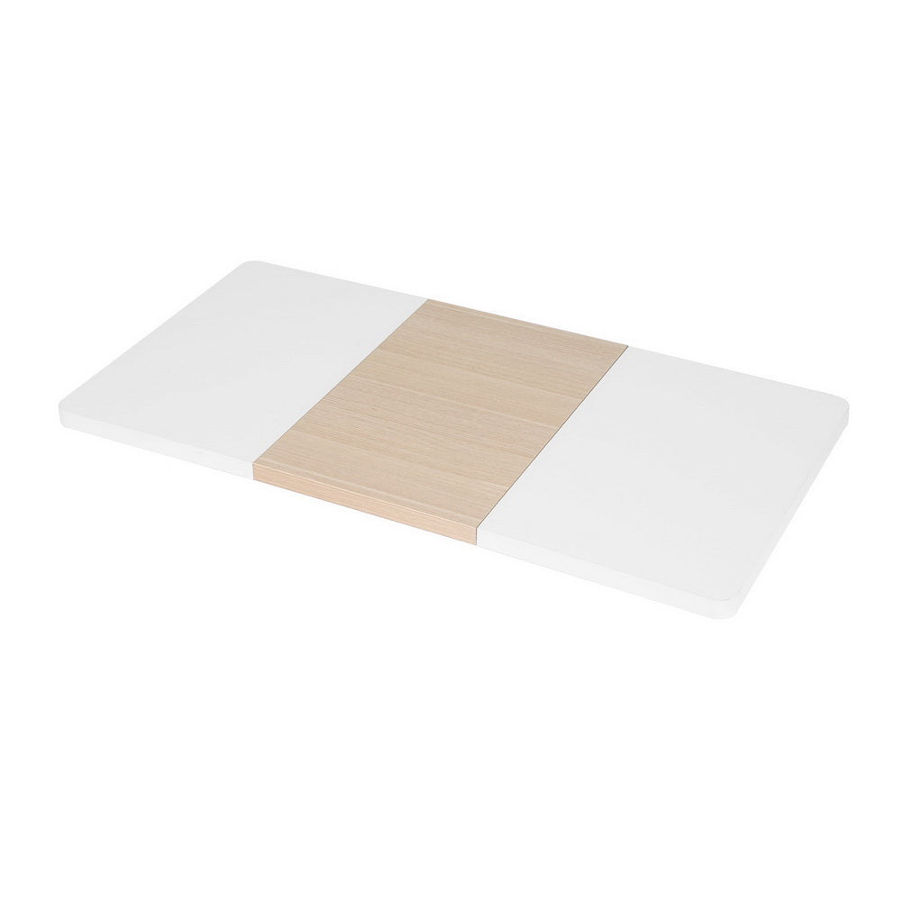 Image of artiss standing desk top whtie pine 120cm  suitable for aged care, corporate offices, and commercial settings
