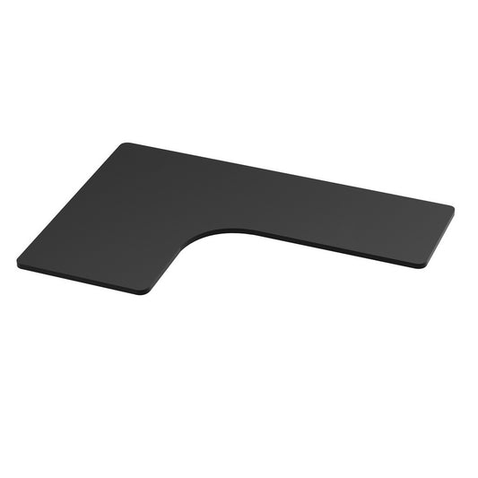 Image of artiss standing desk top l-shape black 160cm  suitable for aged care, corporate offices, and commercial settings