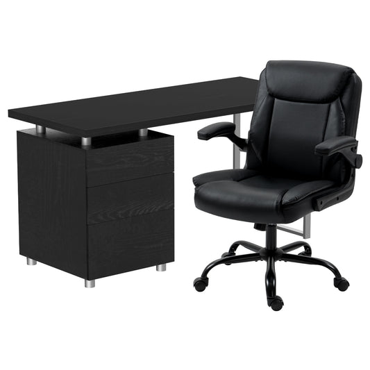 Image of artiss computer desk executive office chairs sets black  versatile for both home and professional use
