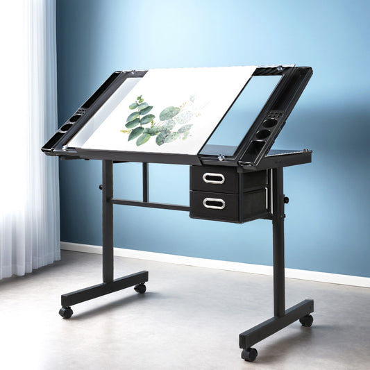 Image of artiss drawing desk drafting table black  available at The Epic Shop