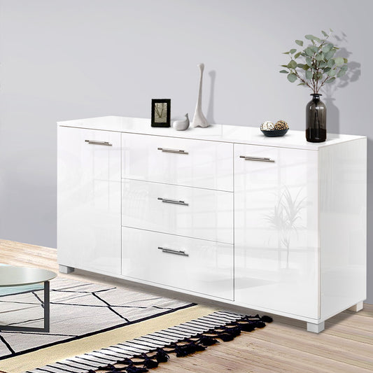 Image of artiss buffet sideboard high gloss - white  ideal for luxury casual home interiors