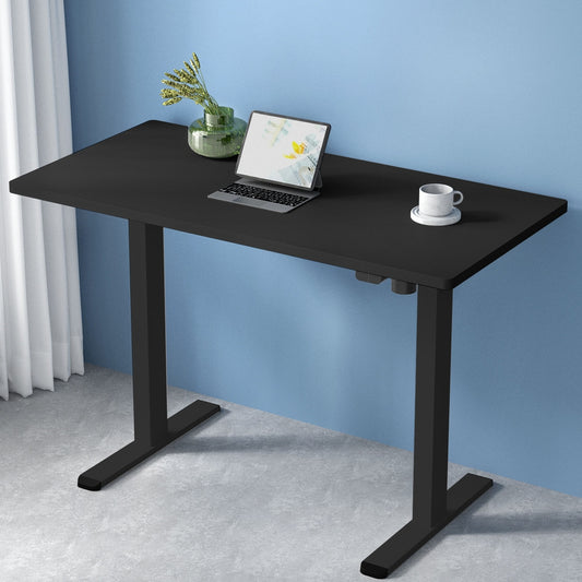 Image of artiss standing desk motorised black 120cm  suitable for aged care, corporate offices, and commercial settings