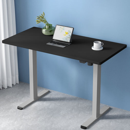 Image of artiss standing desk motorised 140cm black  suitable for aged care, corporate offices, and commercial settings