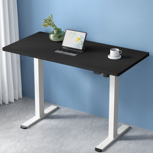 Image of artiss standing desk motorised sit stand desks black 140cm  suitable for aged care, corporate offices, and commercial settings