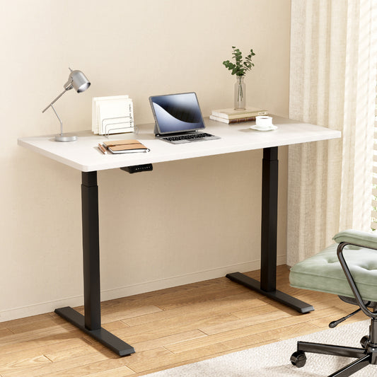 Image of artiss standing desk motorised dual motor white 120cm  suitable for aged care, corporate offices, and commercial settings