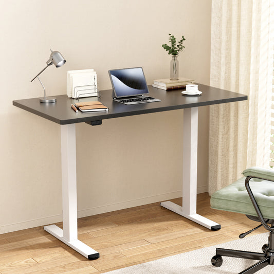Image of artiss standing desk motorised dual motor 140cm black  suitable for aged care, corporate offices, and commercial settings