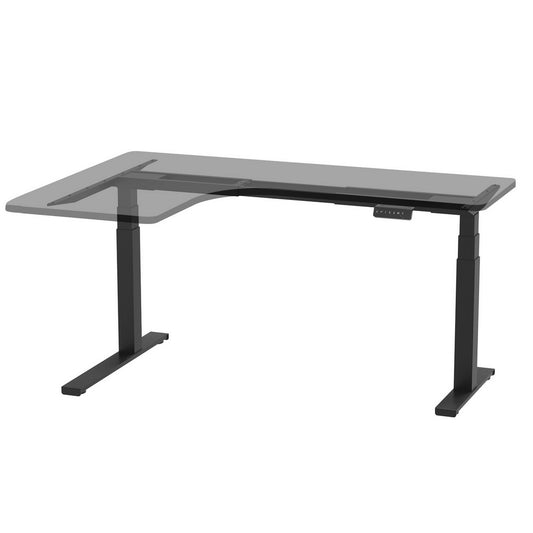 Image of artiss standing desk frame only l-shape motorised  suitable for aged care, corporate offices, and commercial settings