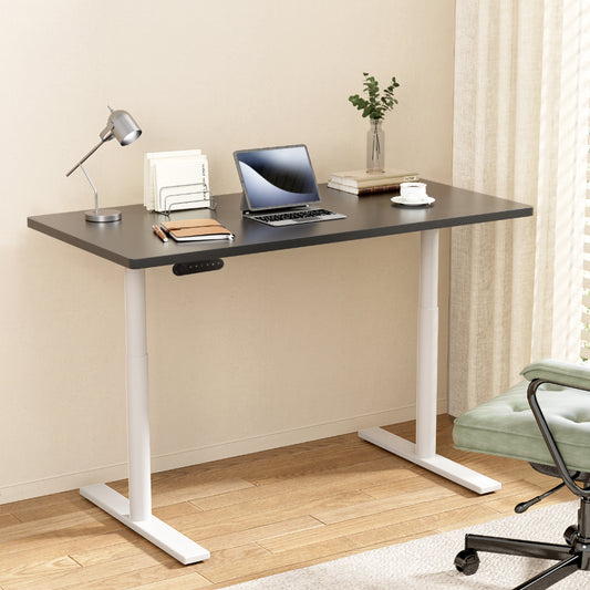 Image of artiss standing desk motorised electric dual motor 140cm black  suitable for aged care, corporate offices, and commercial settings