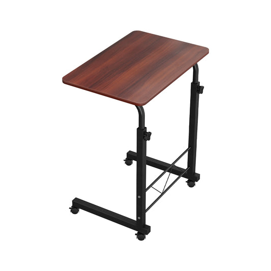 Image of artiss laptop desk table adjustable 60cm dark wood  suitable for aged care, corporate offices, and commercial settings