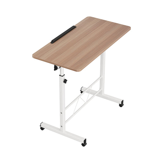 Image of artiss laptop desk table adjustable 80cm light wood  suitable for aged care, corporate offices, and commercial settings