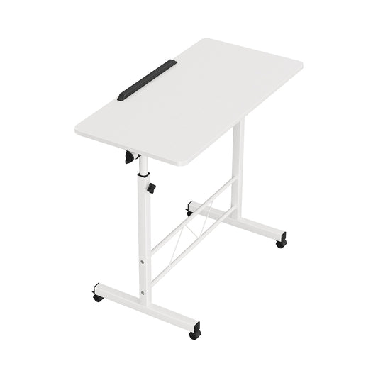 Image of artiss laptop desk table adjustable 80cm white  suitable for aged care, corporate offices, and commercial settings