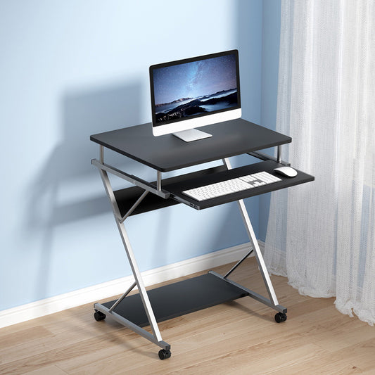 Image of artiss computer desk keyboard tray shelf black 60cm  suitable for aged care, corporate offices, and commercial settings