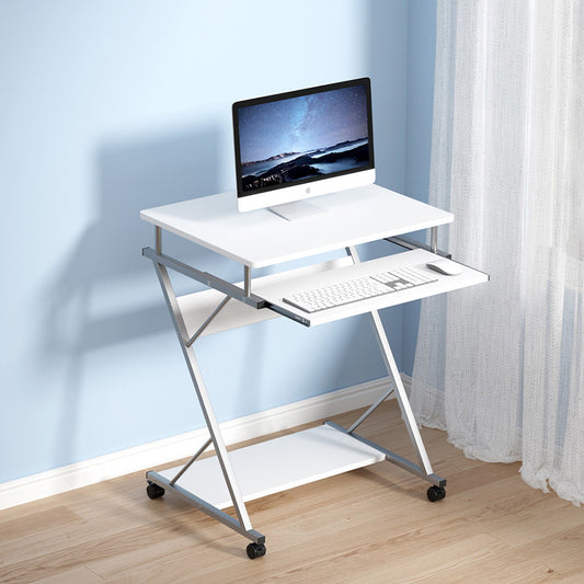 Image of artiss computer desk keyboard tray shelf white 60cm  suitable for aged care, corporate offices, and commercial settings