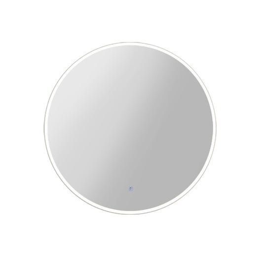 Image of embellir wall mirror 90cm with led light makeup home decor bathroom round vanity  ideal for luxury casual home interiors