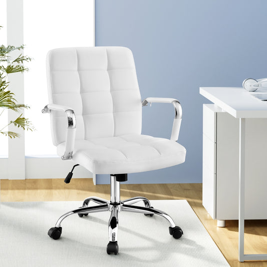 Image of artiss office chair seat pu work computer desk chairs  versatile for both home and professional use