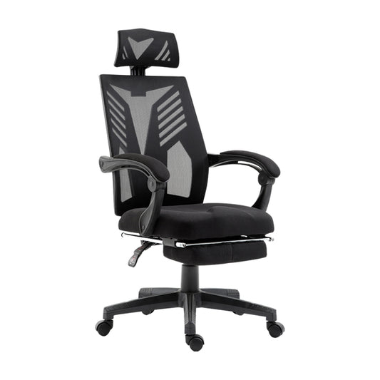 Image of artiss mesh office chair recliner black  suitable for aged care, corporate offices, and commercial settings