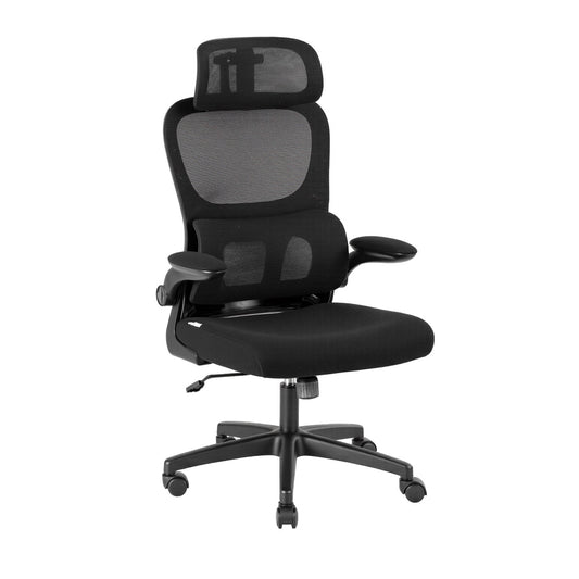 Image of artiss ergonomic office chair mesh chairs black  suitable for aged care, corporate offices, and commercial settings