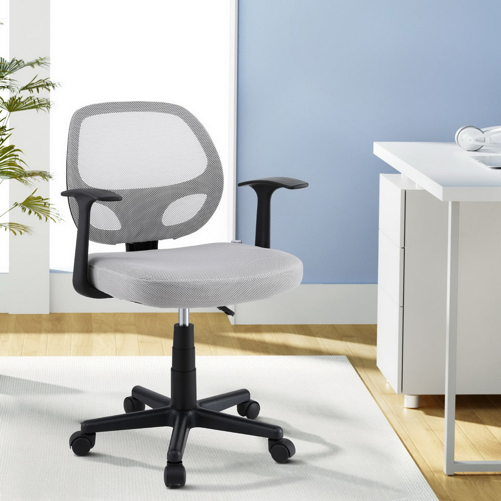 Image of artiss mesh office chair computer gaming desk chairs work study mid back grey  versatile for both home and professional use