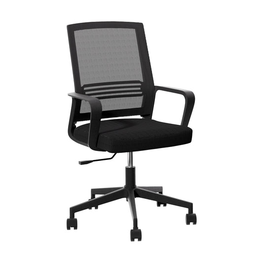Image of artiss mesh office chair computer gaming desk chairs work study mid back black  versatile for both home and professional use