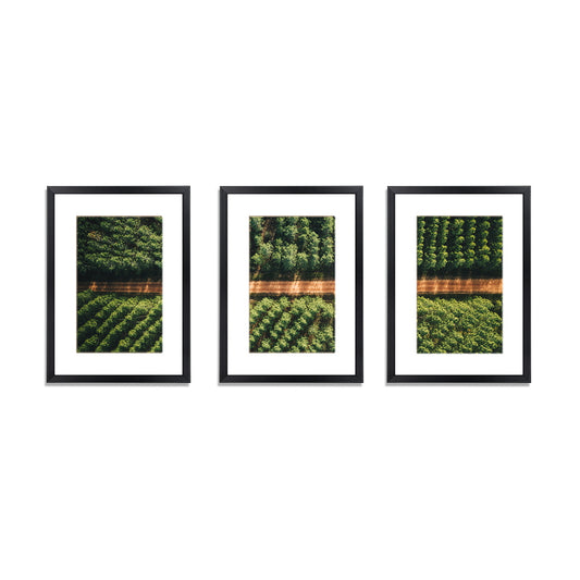Image of 3 pcs photo frame wall set a3 picture home decor art gift present black  ideal for luxury casual home interiors