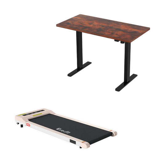 Image of artiss 360mm treadmill electric walking pad with 140cm automatic standing desk  suitable for aged care, corporate offices, and commercial settings