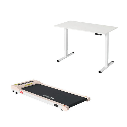 Image of artiss treadmill with 120cm automatic standing desk electric walking pad  suitable for aged care, corporate offices, and commercial settings