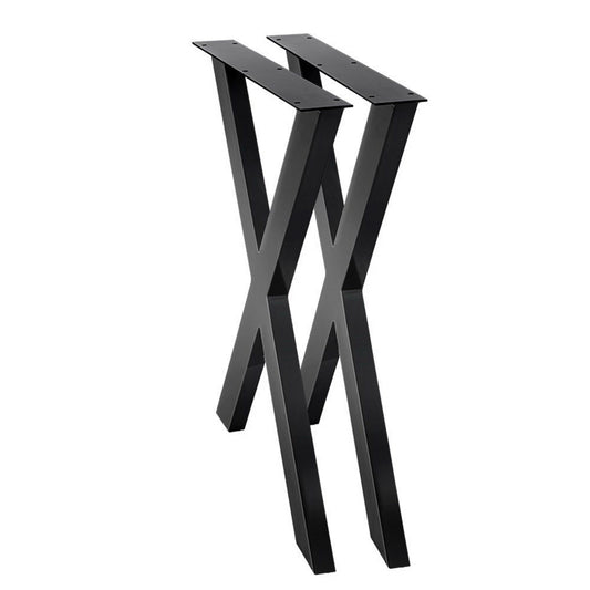 Image of artiss metal table legs diy x-shaped 71x60cm set of 2  ideal for luxury casual home interiors