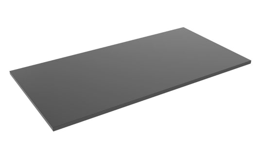 Image of brateck particle board desk board 1800x750mm compatible with sit-stand desk frame - black  suitable for aged care, corporate offices, and commercial settings