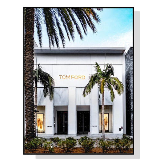 Image of wall art 50cmx70cm fashion store black frame canvas  ideal for luxury casual home interiors
