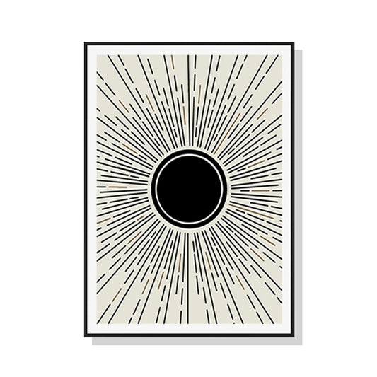 Image of wall art 90cmx135cm sun rise art black frame canvas  ideal for luxury casual home interiors