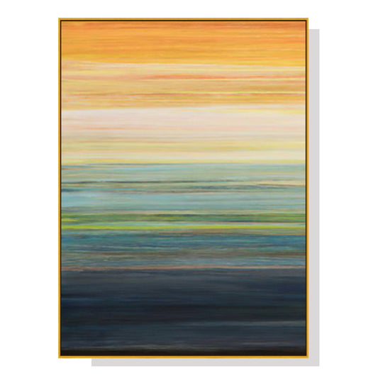 Image of wall art 70cmx100cm the magic hour i gold frame canvas  ideal for luxury casual home interiors