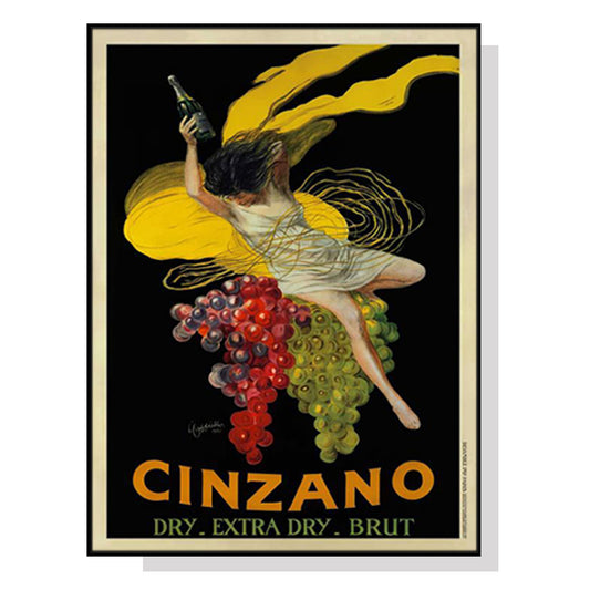 Image of wall art 90cmx135cm cinzano black frame canvas  ideal for luxury casual home interiors