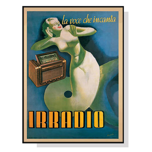 Image of wall art 100cmx150cm irradio cinzano black frame canvas  ideal for luxury casual home interiors